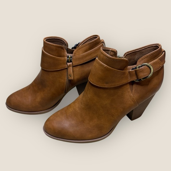Dr. Scholl’s Women’s Kickstart Ankle Booties – Honey Brown Smooth, Size 9 (NWOB) - Picture 8 of 13
